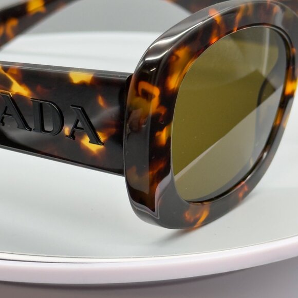 Prada Sunglasses SPR A13 VAU-01T Honey Brown Tortoise 54 23 145 Case Cloth - Picture 11 of 13